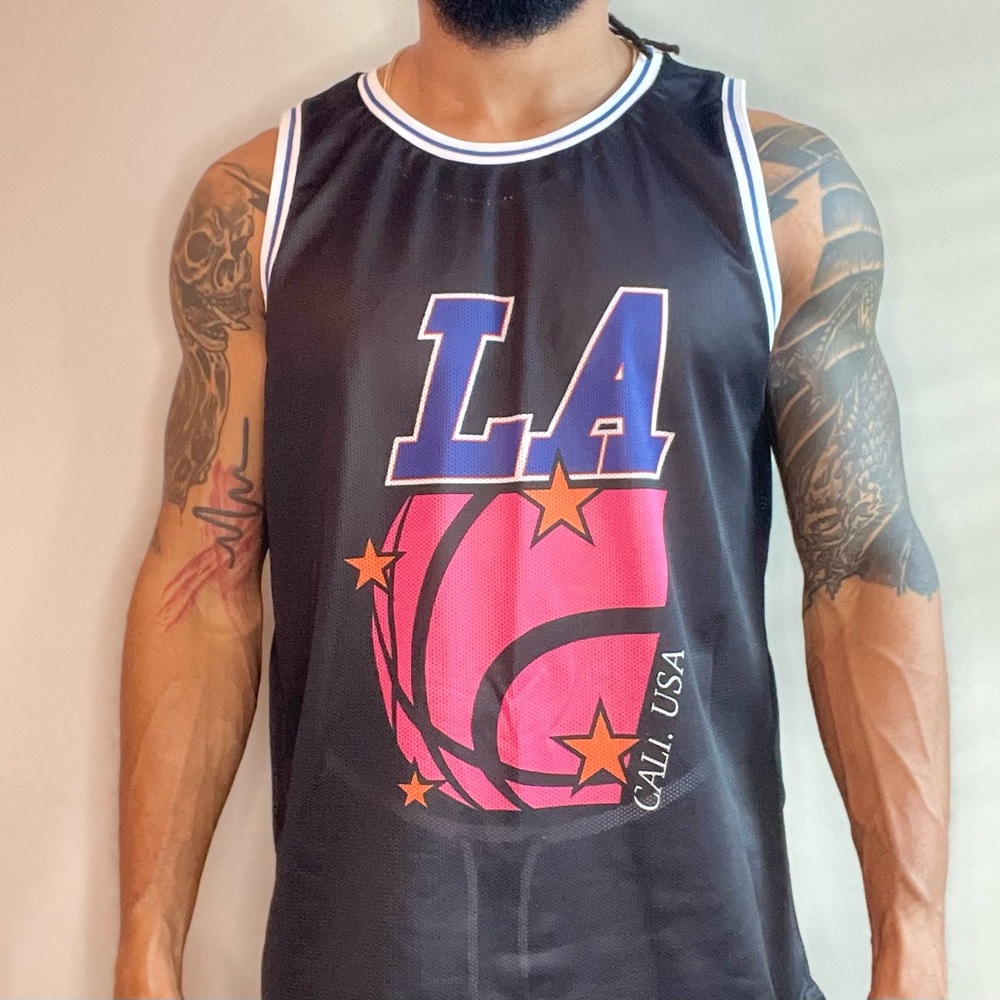 BooHooMAN Basketball Jersey Shirt, Color: Black, Size XL